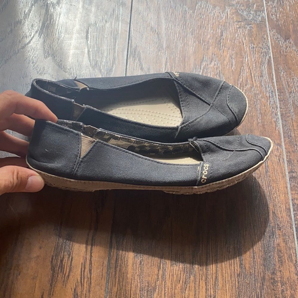 Crocs Angeline slip on Flat size 7 GUC